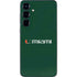 University of Miami Horizontal Mark on Green Galaxy S25 Skin